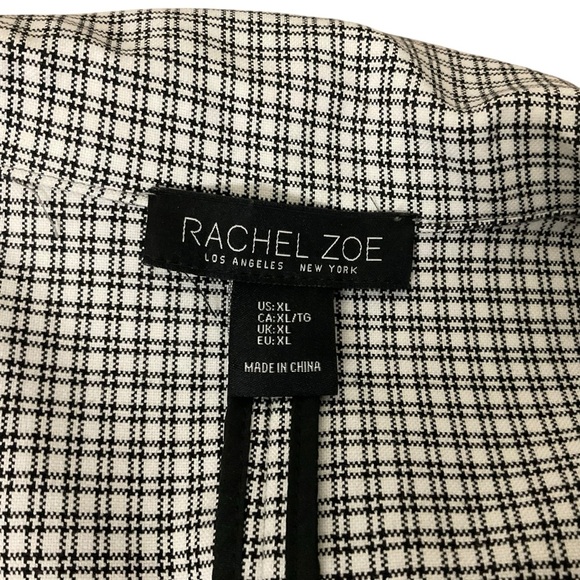 Rachel Zoe Light Beige Blazer with Open Front and Three-Quarter Sleeves - Picture 6 of 9